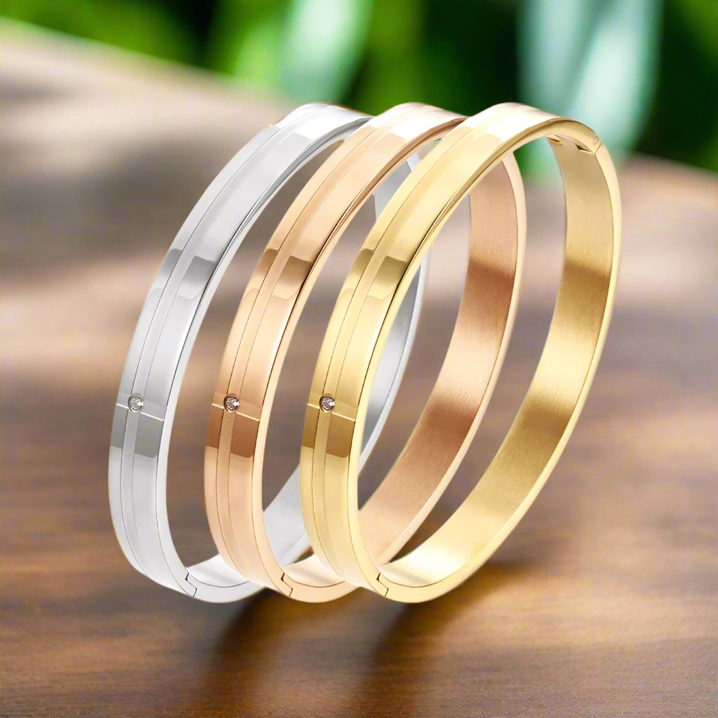 Simple Diamond Zircon Bracelet