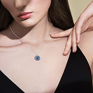 Evil Eye Pendant Necklace for Girls & Women