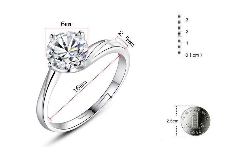 Crystal Ring for girls & women (Adjustable)