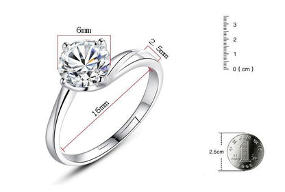 Crystal Ring for girls & women (Adjustable)