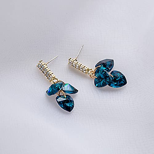 Blue Crystal Rhinestone fashion african earrings trends