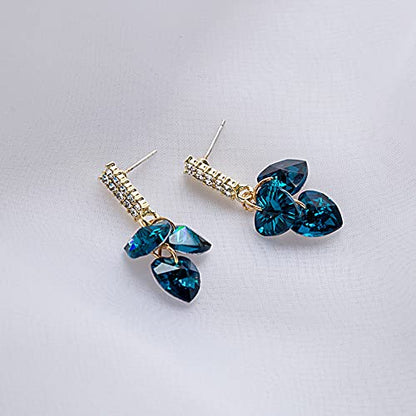Blue Crystal Rhinestone fashion african earrings trends