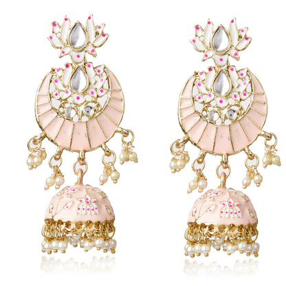 Classic Enamelled Jhumki Earring For Women