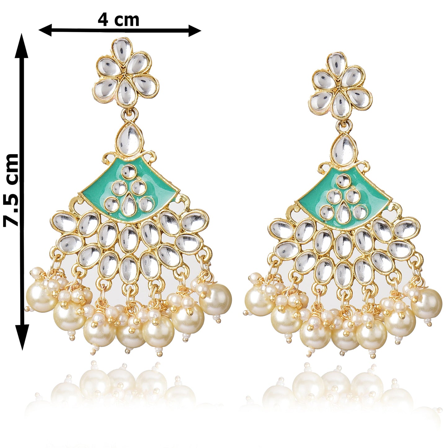 Kundan & Pearls Dangle & Drop Earring