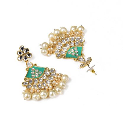 Kundan & Pearls Dangle & Drop Earring