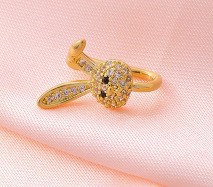 Ethonica Rabbit Shape Gold-plated Nose Ring