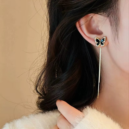 Ethonica Butterfly Crystal Stud Earrings