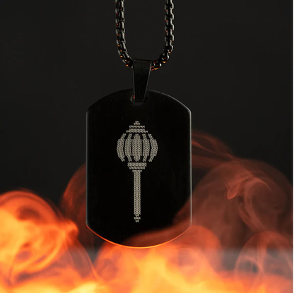 Ram Ram Engraved Gada Pendant with chain