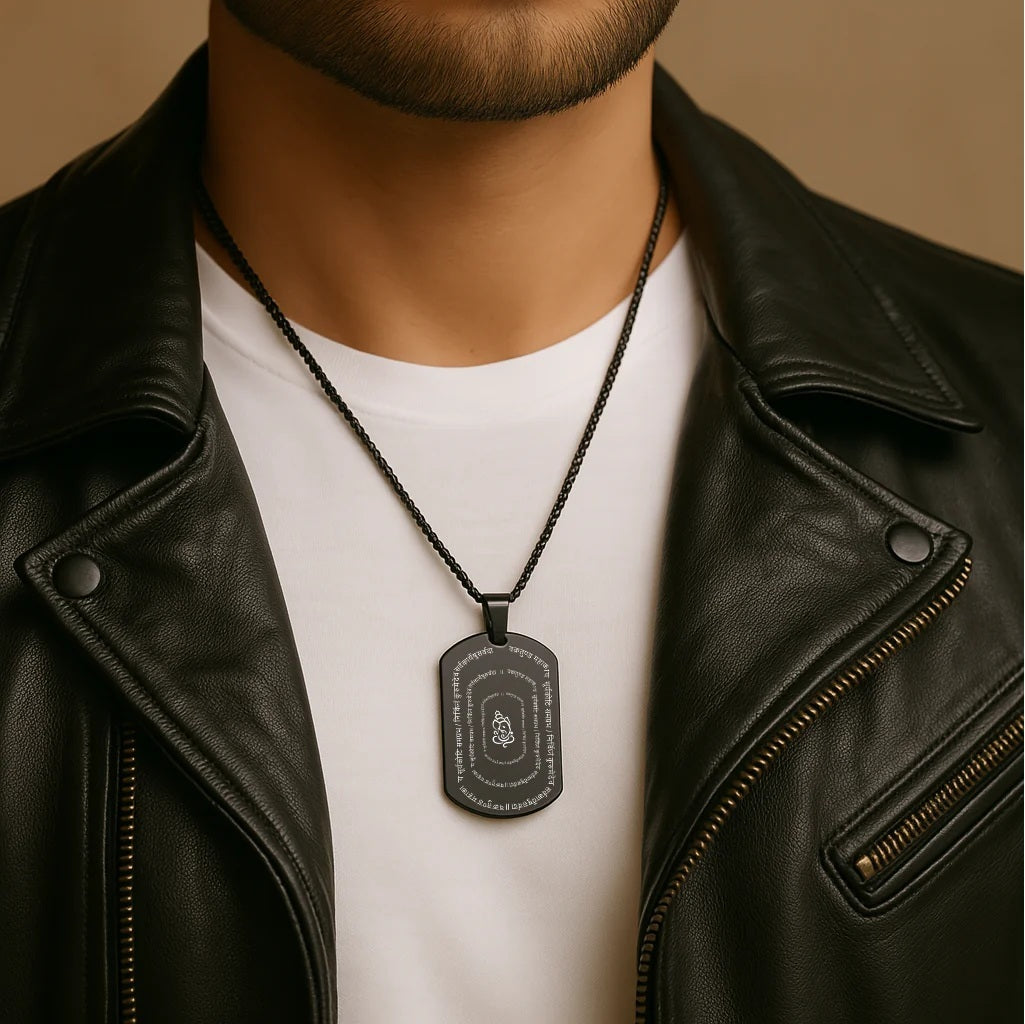Ganpati Shlok MicroCarved Locket