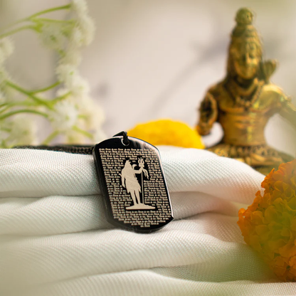 108 Om Namah Shivay MicroCarved Necklace