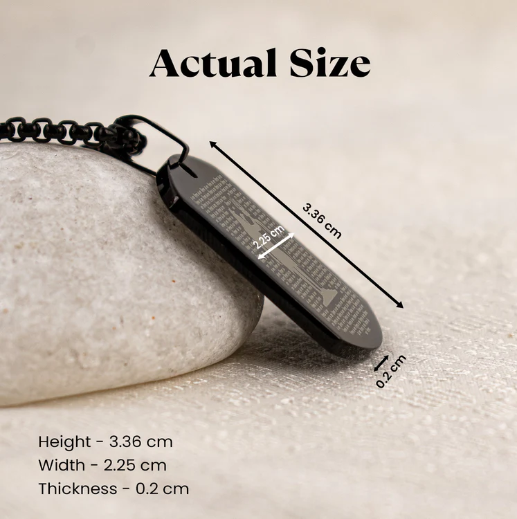 108 Om Namah Shivay MicroCarved Necklace